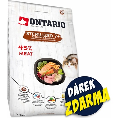 Ontario Cat Sterilised 7+ 2 kg