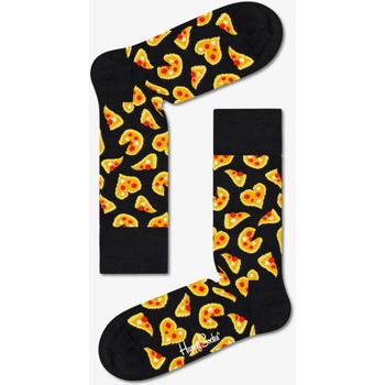 Happy Socks Pizza Love black/yellow