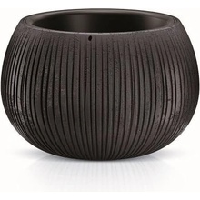 TMX Květináč s vkladem BETON BOWL černý 18 cm