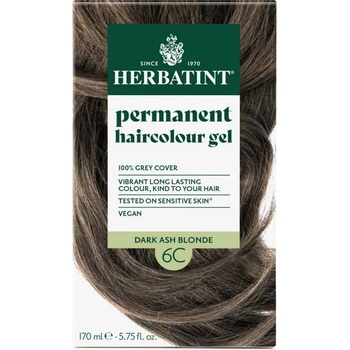 Herbatint permanentní barva na vlasy tmavá popelavá blond 6C 150 ml