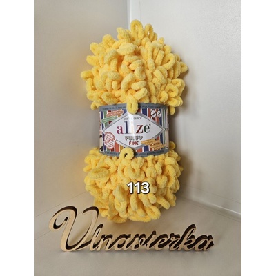 Alize Puffy Fine 113 žltá