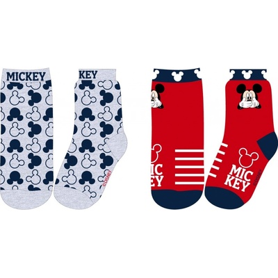 EPlus Sada 2 párov detských ponožiek Mickey Mouse