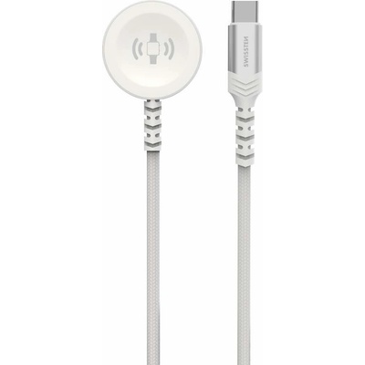 SWISSTEN OPLETENÝ MAGNETICKÝ KABEL PRO APPLE WATCH KOVOVÝ, USB-C 1.2 M 22065502