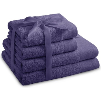 Restilo Лилави памучни хавлии и кърпи за баня в комплект от 4 бр. от тери Amari - Restilo (120041365)