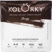 Kolorky DELUXE VELVET PANTS NIGHT Sleepy L 8-13 kg 19 ks