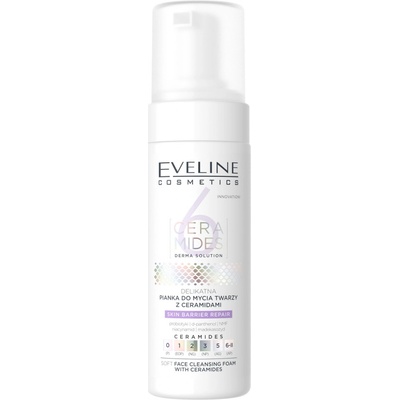Eveline Cosmetics 6 Ceramides hĺbkovo čistiaca pena s ceramidmi 150 ml