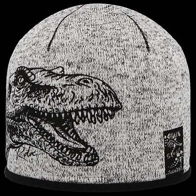 RDX zimní pletená čepice 3981 Dino světle šedá melír