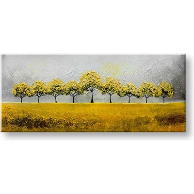 Maľovaný obraz na stenu STROMY - 120×50 cm / Premium 4 cm