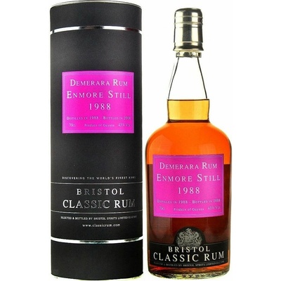 Enmore 1988 Bristol Guyana rum 43% 0,7 l (tubus)