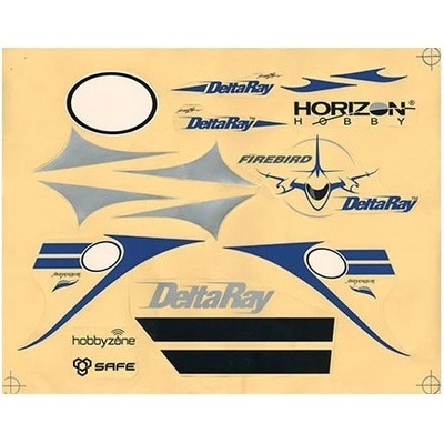 Hobbyzone Firebird DeltaRay samolepky