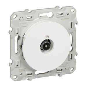 Schneider Electric SE Розетка TV 1, 5 dB цвят Бял Odace /до изчерпване/ - S520445 (S520445)