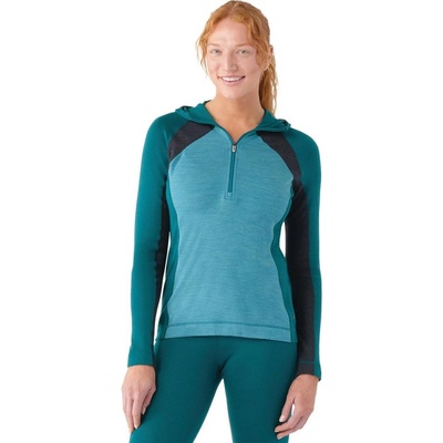 Smartwool W Classic Thermal Merino BL 1/2 Zip Hoodie cascade green heather