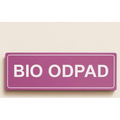 Traiva s.r.o Tříděný odpad Bio odpad Verze: Plast 290 x 100 mm tl. 0.5 mm - Kód: 03135