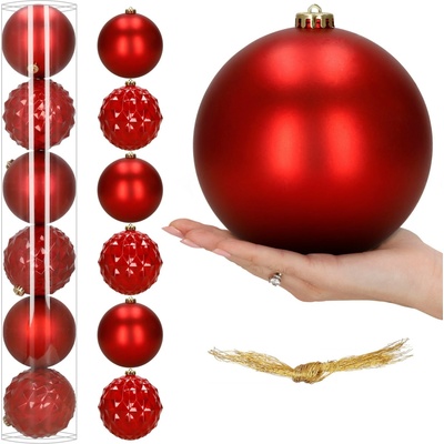 Springos Súprava vianočných gúľ 15 cm 6 ks