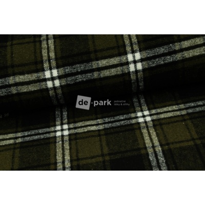 de-park Kabátovina - Kostky - zelenočerná