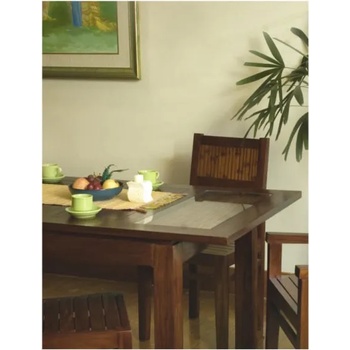 Image 1 of EX Home Маса EX Home модел Ibisa 160-200/90, тиково дърво, бамбук