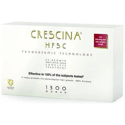 Crescina Transdermic 1300 Re-Growth and Anti-Hair Loss proti vypadávání vlasů pro ženy 20 x 3,5 ml