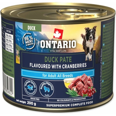 Ontario Adult kačacie pate s príchuťou brusníc 200 g