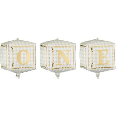 Party Deco Фолиеви балони кубчета „one (fb389)