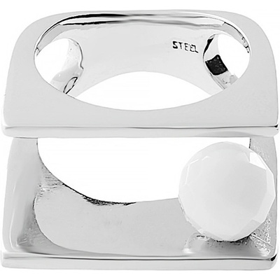 MPM Dámský ocelový nerezový prsten 5083 stříbrné