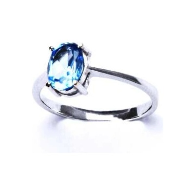 Čištín Stříbrný prsten,přírodní topaz swiss T 1245