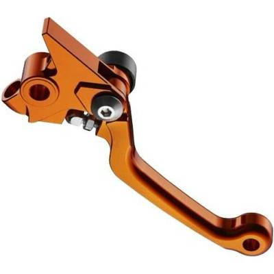 ACCEL výklopná brzdová páka KTM SX/SXF/EXC 125-500 14-23 , GAS GAS MC/MCF 21-23, SHERCO SE-R 15-23, TM MX/EN 19-22 (BREMBO-NEW) barva oranžová