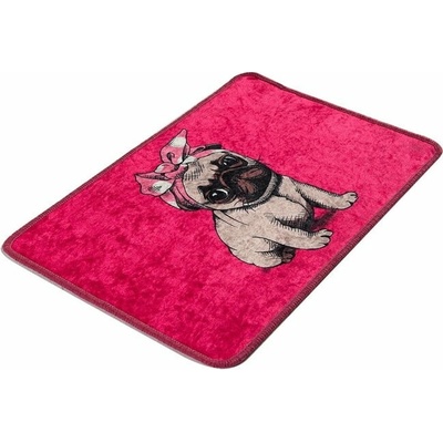 Foutastic Pink Pug Ružová 40x60 cm