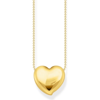 Thomas Sabo KE2276-413-39-L45V Bold - Gold-plated Necklace with Pendant in Heart Shape 40-45 cm Ladies, Жени