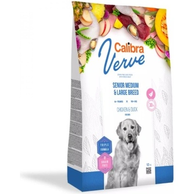Calibra Dog Verve Grain Free Senior Medium & Large Chicken & Duck 2 kg
