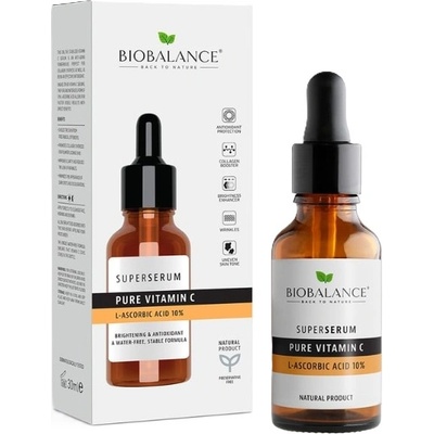BIOBALANCE Супер серум за лице Vitamin C, 30 ml