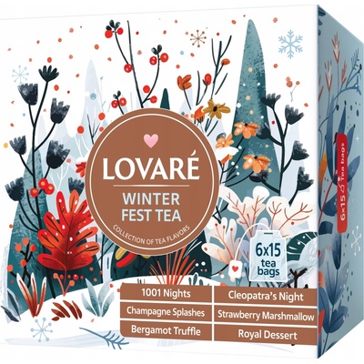 LOVARÉ Kolekce čajů Fest Tea Set 90 sáčků