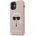 KARL LAGERFELD Луксозен Калъф за iPhone 12 Mini, Karl Lagerfeld Silicone Iconic Case, Розов (KLHCP12SSLKHLP)
