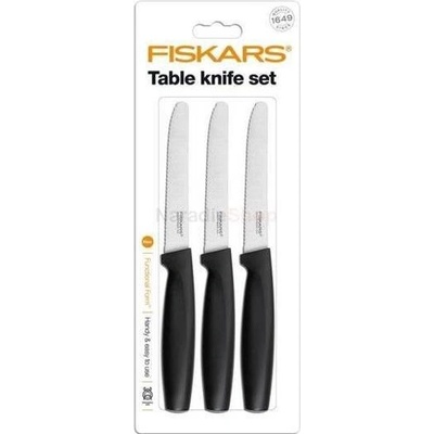 Fiskars Set 3 jedálenských nožov Functional Form 1014279