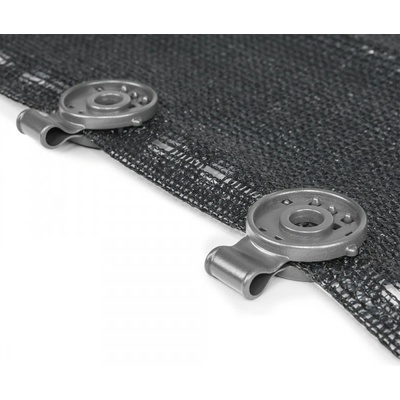Upínací spona na sítě, tkaniny, šedá, BUNGEE CORD CLIPS BR-BCK4-GY-L
