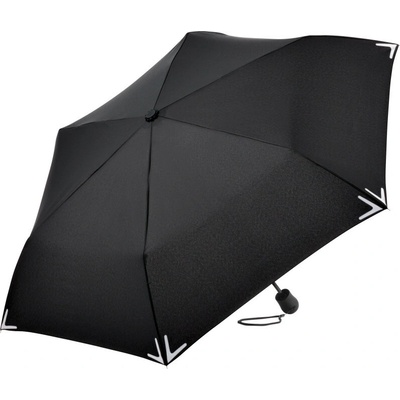Fare Deštník Fare Safebrella® 5171 s LED svítilnou, mini, skládací COT46517100299-black Černá UNI