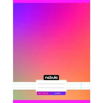 Monochrome a Gradient I. vzorovaný linkovaný sešit A4