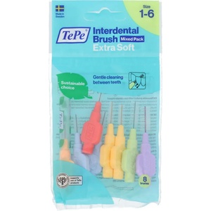 TePe Extra Soft междузъбни четки 1-6 Mix 8 бр