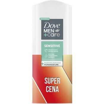 Dove Sprchový gél na telo, tvár a vlasy Men + Care Sensitive (3 in 1 Shower Gél) 2 x 400 ml