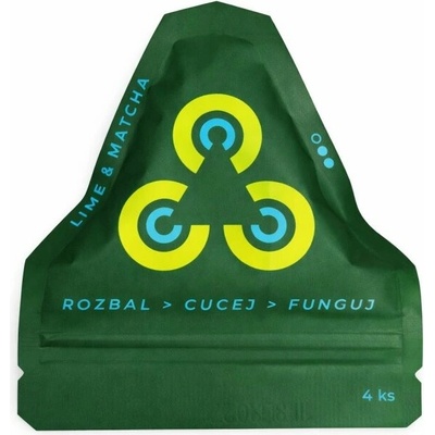 BoomBon Energetický bonbón lime & matcha 4 x 5 g