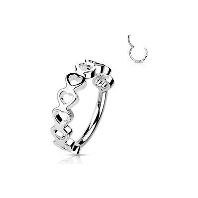 Šperky4U piercing kruh segment K01061ST-1210