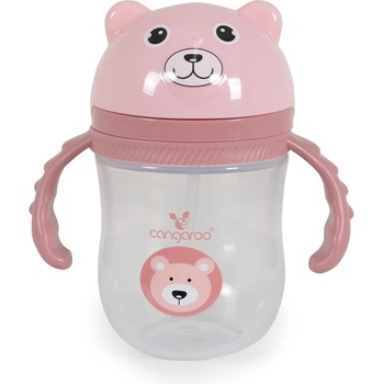 Cangaroo Чаша със сламка 240ml Berry розов C0586 (110042)