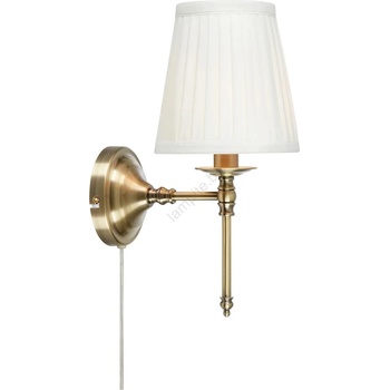 Markslöjd 108968 - Стенна лампа MANOR 1xE14/40W/230V бяла/месинг (ML1666)