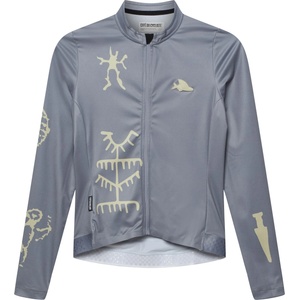 CafÉ du cycliste Мъжка фланелка с дълъг ръкав за колоездене CAFÉ DU CYCLISTE Constance Cycling jersey - Cliffside Gray - размер XL (056-4334-0114)