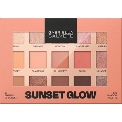 Gabriella Salvete Sunset Glow 15 Shades of Sunset paletka očních stínů 15 g – Hledejceny.cz