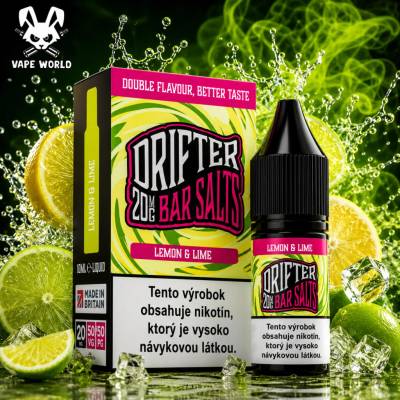 Juice Sauz Drifter Salt Lemon Lime 10 ml 20 mg