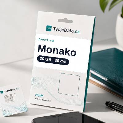 eSIM Monako 20 GB / 29 dní