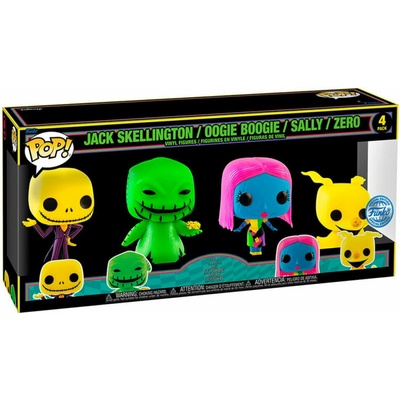 Funko Pop! Nightmare Before Christmas Blacklight 4pack