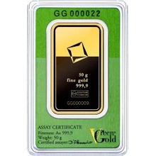 Valcambi Zlatý slitek green gold 50 g