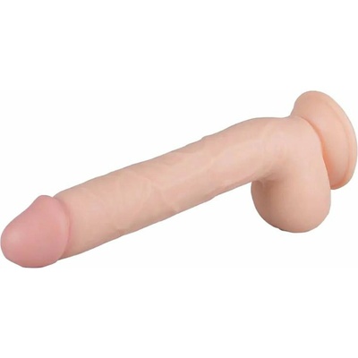 Real Fantasy Elvin veľké realistické dildo s prísavkou a semenníkmi 28 cm