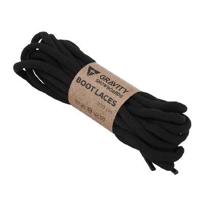 Tkaničky do SNB botů Gravity Boot Laces Black 250 cm
